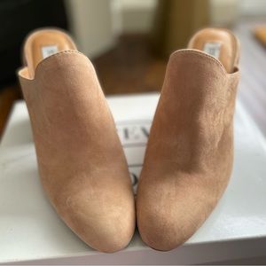 Steve Madden Sinclaire Camel Suede Mule 7.5